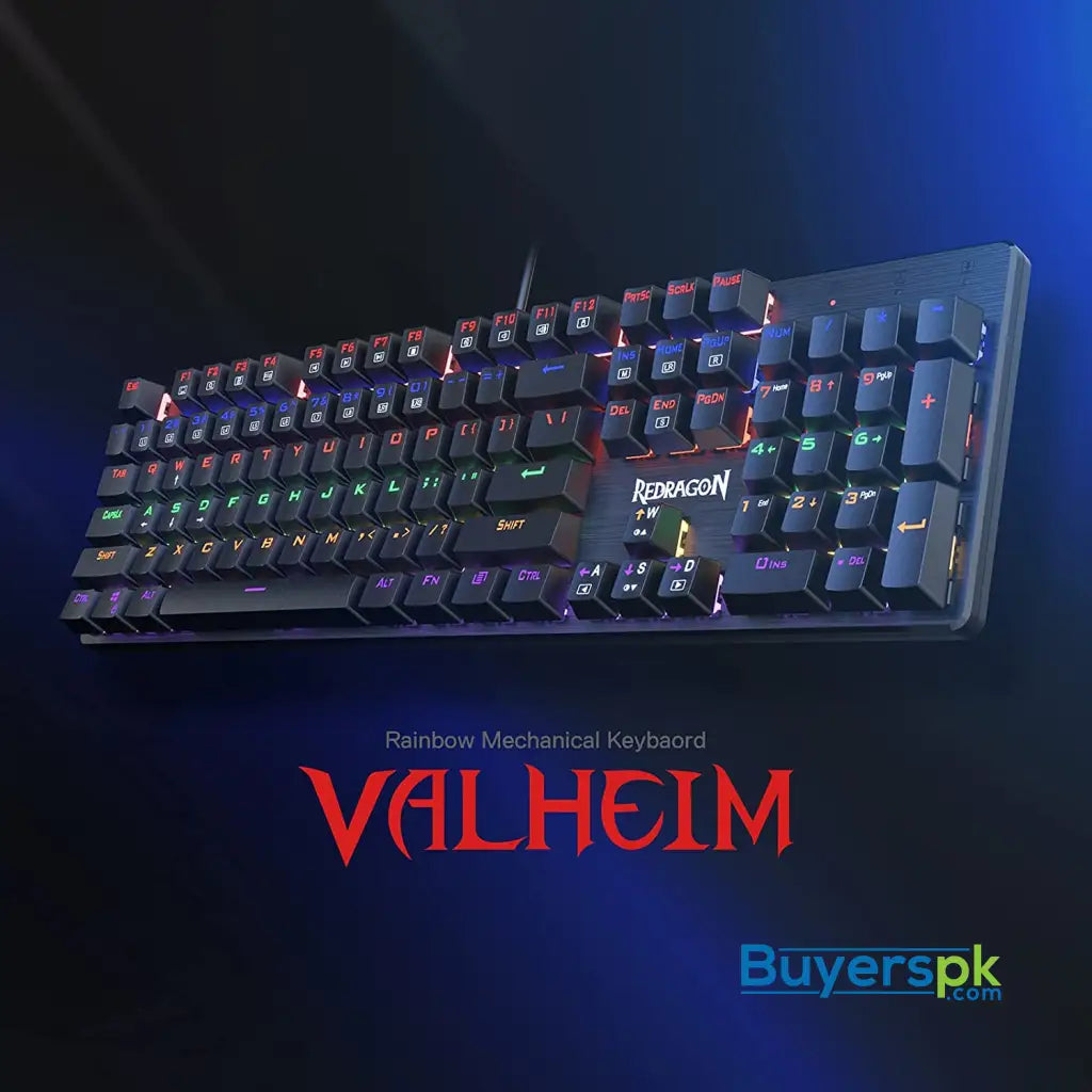 Redragon K608 Valheim Rainbow Gaming Keyboard - Price in Pakistan Redragon K608 Valheim Rainbow Gaming Keyboard - Price in Pakistan